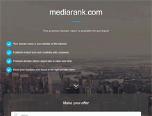 Tablet Screenshot of mediarank.com